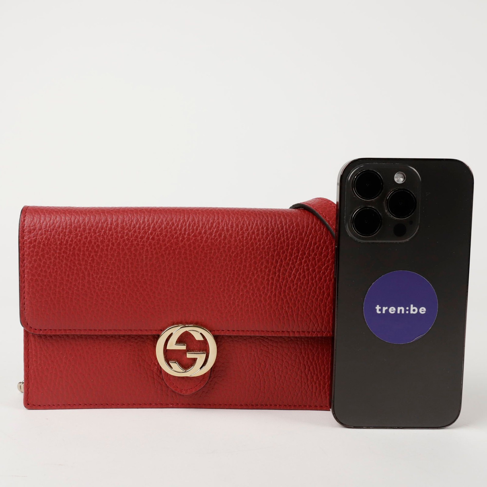 Gucci Interlocking G Mini Leather Wallets Chain H… - image 8