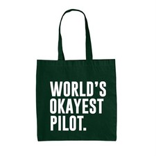Il Pilota Più Mediocre Del Mondo - Borsa In Tela - Aereo Volo Piloti Divertente