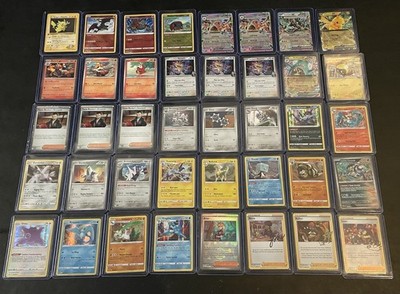 Lot Of 40 Pokemon Cards, Radiant, Crown Zenith , Cosmo Holo, Holo, Pokeball