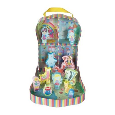 Floss & Rock Rainbow Fairy Play Box Wooden Pieces Wood Multicolor 05 inches 9