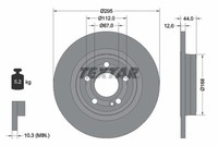 Textar 2X Bremsscheibe Ø295Mm Hinten Voll FüR Mercedes-Benz A-Klasse Gla