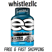 Eternal Energy Shot, Extra Strength, Berry 1.93 oz, 12 Count