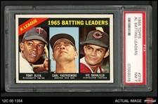 1966 Topps #216 Tony Oliva AL Batting Leaders PSA 7 - NM