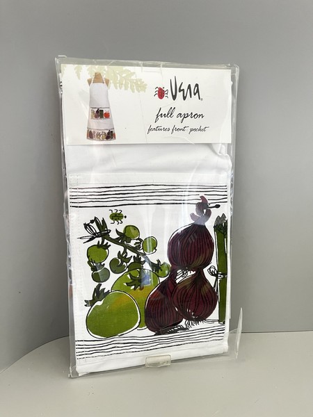 VERA Neumann FARMER'S MARKET Jardín Tomates y Cebollas Babero Completo Delantal Bolsillo ¡Nuevo!