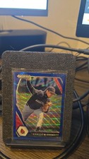Chayce McDermott 2021 Panini Prizm Draft Picks Blue Wave Baseball Card PDP132