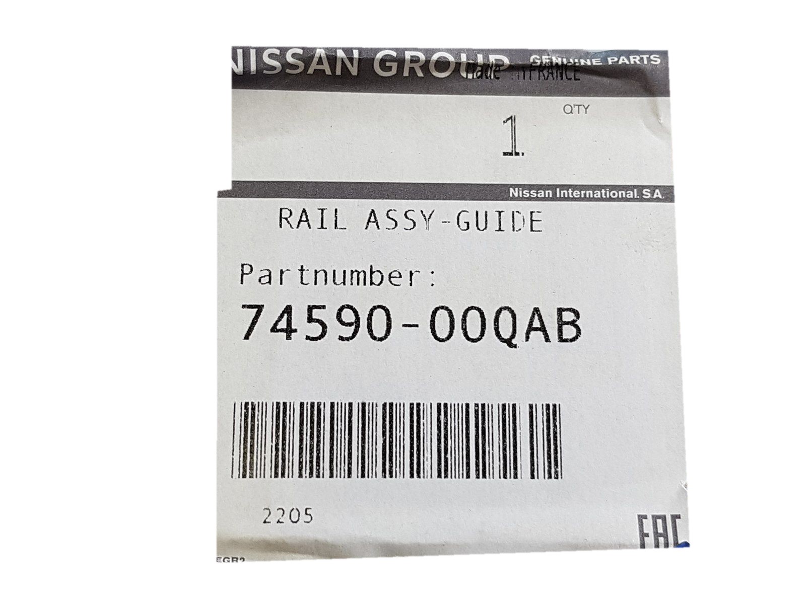 Rail de Porte Latérale Droite pour Opel Vivaro et Renault Trafic II