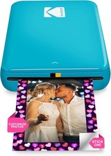 Kodak Step Mobile Instant Photo Printer Portable Zink 2x3 Mini Printer Blue NEW