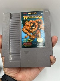 Tecmo World Wrestling (Nintendo NES, 1990) Aut&eacute;ntico Cartucho de Juego Solo PROBADO