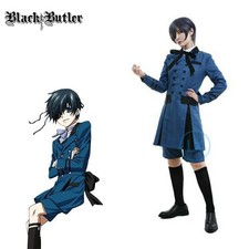 Anime Black Butler Kuroshitsuji Ciel Phantomhive Cosplay Costume Halloween Party