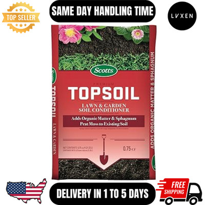 Scotts Premium Topsoil 0.75 cu ft Bag Organic Lawn Garden Soil Peat Moss Nutrien