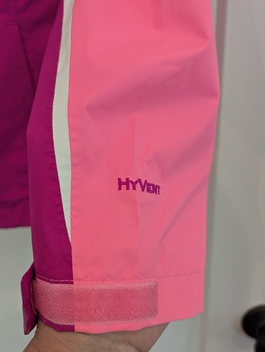 North Face Jacket Girls Large Pink Hood Barbie Rain/Wind Breaker Colorful - Picture 6 of 20