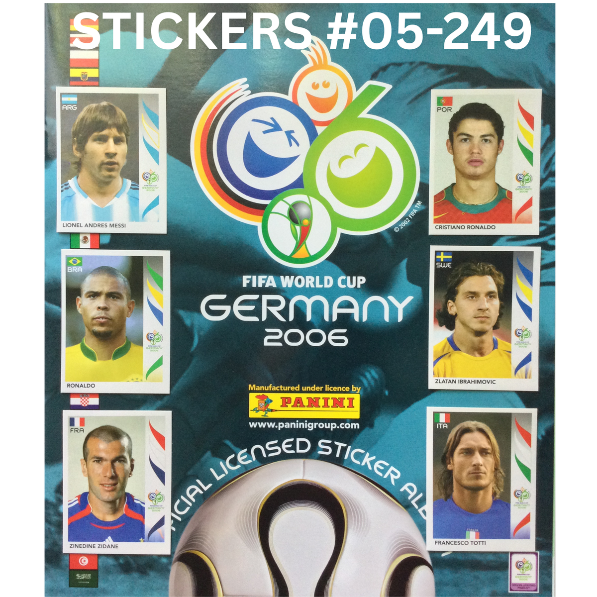 g*e様 2006 ワールドカップ ドイツ パニーニ アルバム コンプリート 2006 Panini FIFA World Cup Germany Stickers #5 - 249 Pick To