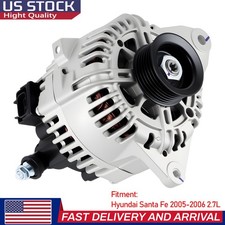 Genuine Alternator 120amp Fit 2005-2009 Hyundai Tucson 2.7l 37300-37800 11188 Genuine Alternator 120amp Fit 2005-2009 Hyundai Tucson 2.7l 37300-37800 11188