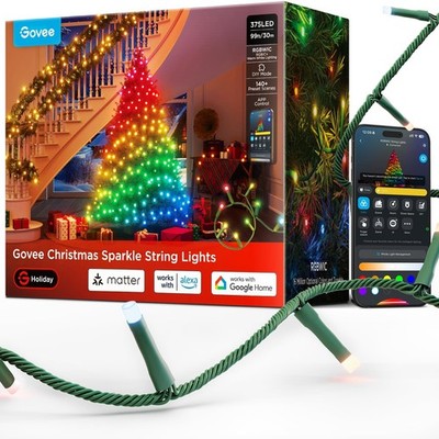 GOVEE H6870 Sparkle Lichterkette Weihnachtsdeko 20m RGBWIC Lichter