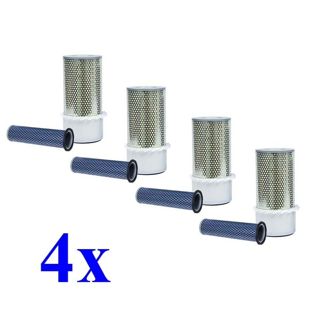 4 Replacement for Bobcat 6598492 - 6598362 Air Filter Set