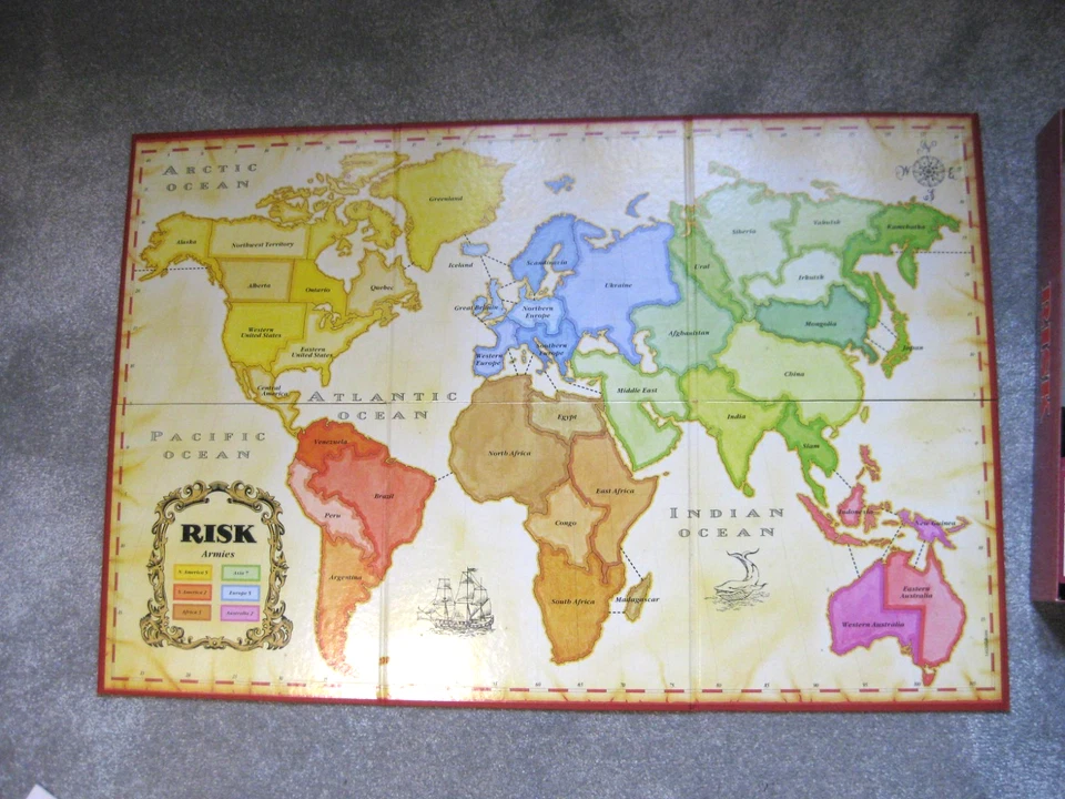 Vintage Risk Board Game By Parker 1996, 100% Complete, excellent condition - Image 3 of 4