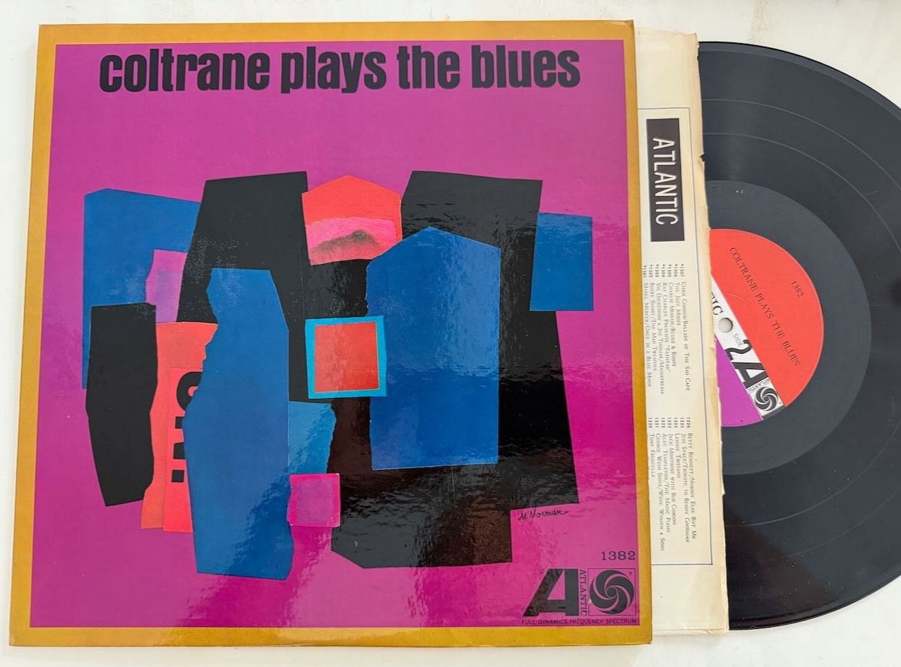 John Coltrane LP "Coltrane Plays The Blues" Atlantic 1382 Mono ~ Fan ~ Clean!