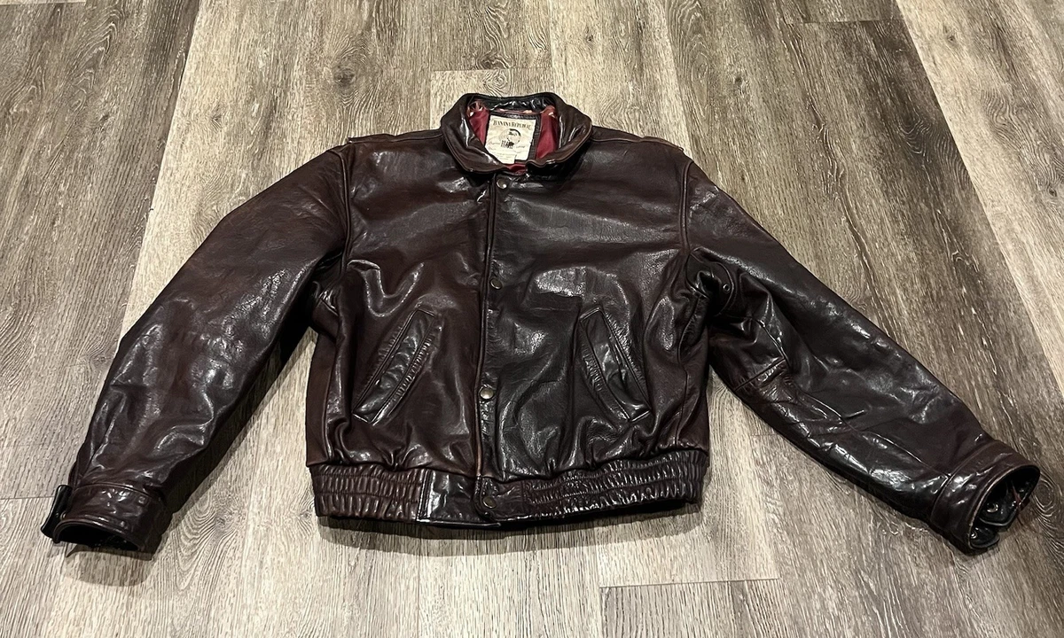 banana republic leather bomber jacket products for sale | eBay