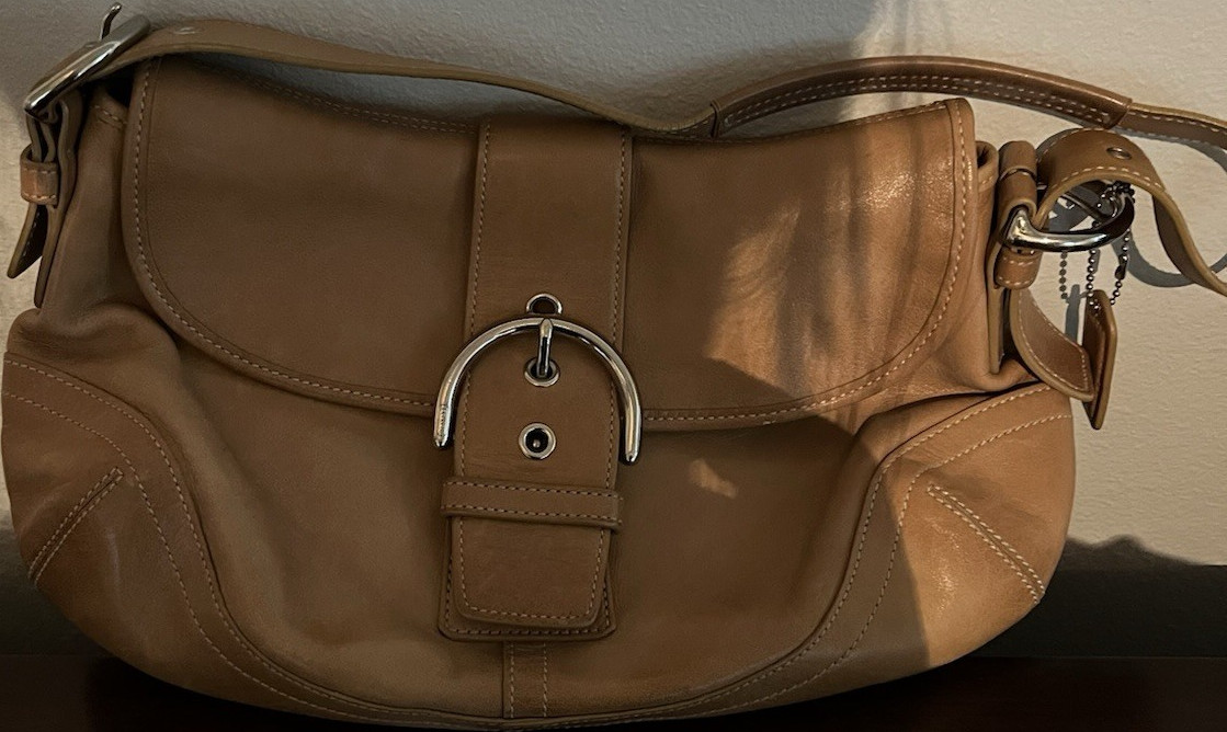 Vintage Coach Soho Flap Buckle Hobo Shoulder Bag | eBay