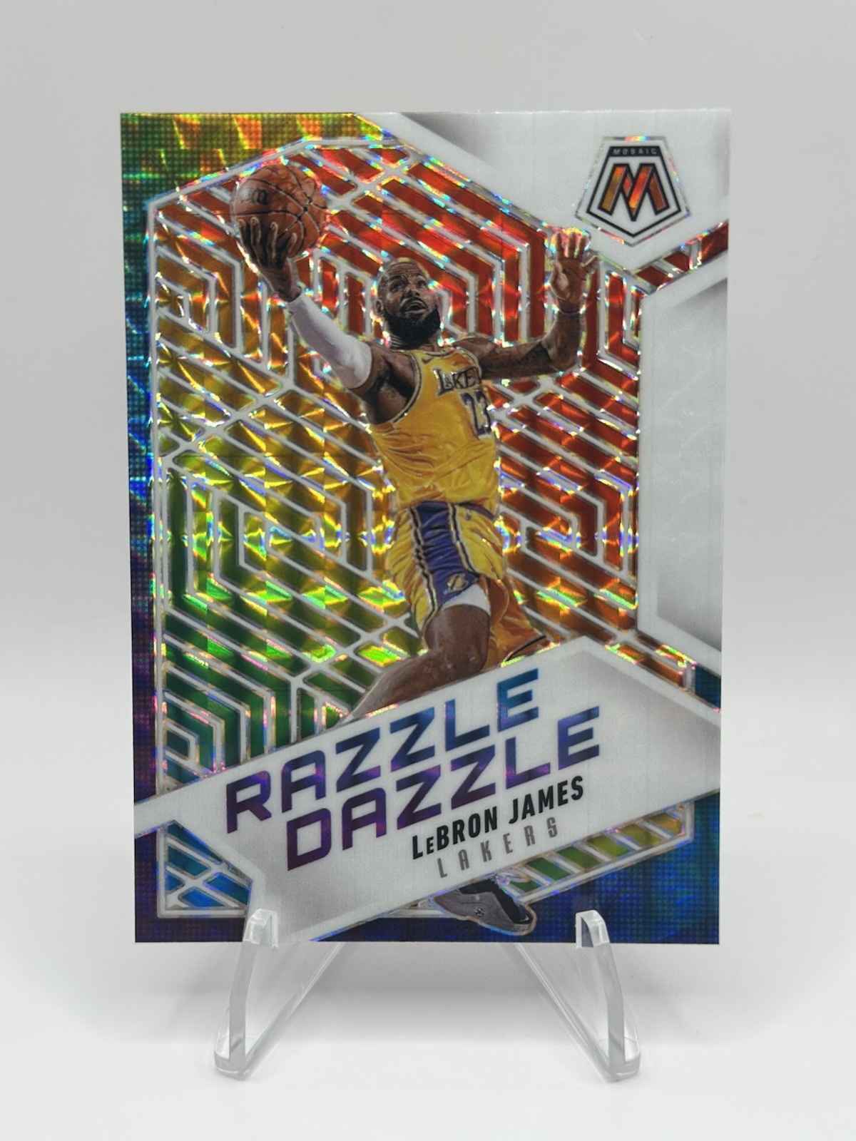 2024-25 Panini Mosaic LeBron James Razzle Dazzle SP