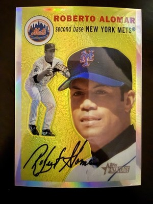 2003 Topps Heritage Chrome Card #THC84 Roberto Alomar /554