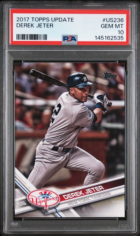 2017 Topps Update 🔥DEREK JETER🔥 Short Print PSA 10 💎 Gem Mint