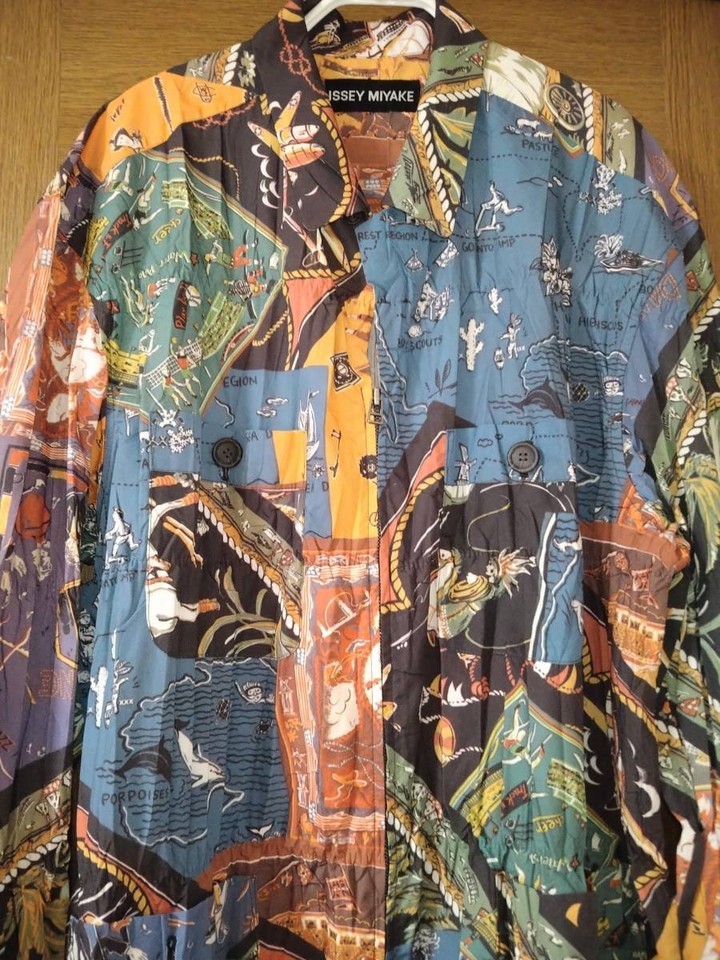 ISSEY MIYAKE Miyake Issey outer jacket long sleeve shirt top zipper ...