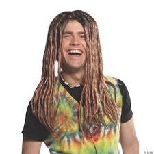 Dreadlock Blonde  Brown Wig Costume - One Size Fits Most