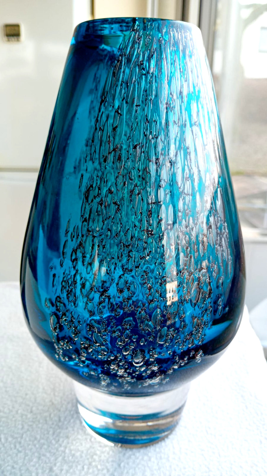 Große schwere Glas Vase - SCHOTT & ZWIESEL "Florida" - Höhe 24 cm - 2,2 kg