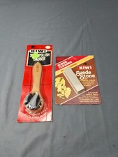 2 Vintage KIWI Brand Shoe Polish Dauber  Suede Stone Products