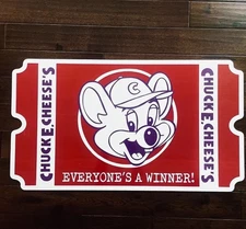 🌟Used Vintage Chuck E Cheese Sign Restaurant Americana