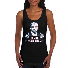 Trump 2024 You Missed Women's Tank Top 47 President MAGA Vote Red Republican