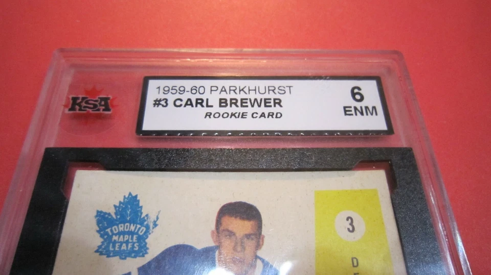1959-60 Parkhurst #3 Carl Brewer Rookie Card - Toronto Maple Leafs - Image 2 of 4