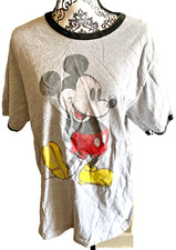 Disney L shirt Mickey Mouse ringer t-shirt L Large LG top Cute