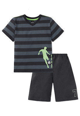 SCHIESSER Short FOOTBALL Pajamas For Boys 104 116 128 140 Nightwear