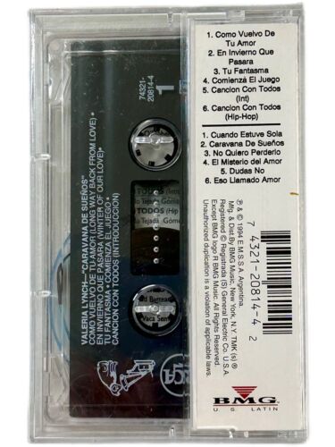 Valeria Lynch Caravana De Suenos Cassette Tape 1994 BMG Factory Sealed Argentina - Picture 2 of 4