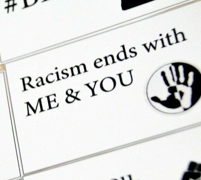 End Racism BLM protest Sticker for Laptop Bumper Notebook black lives