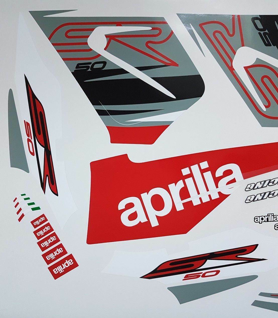 Aprilia SR50 Factory R H2O Alitalia Edition Decor Decal Kit - Sticker Set