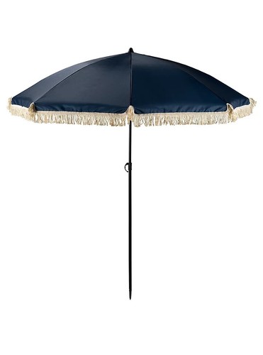 NEW 2M Garden Parasol with Tassel Fringe Portable Sunshade Patio Umbrella uk - Picture 3 of 3