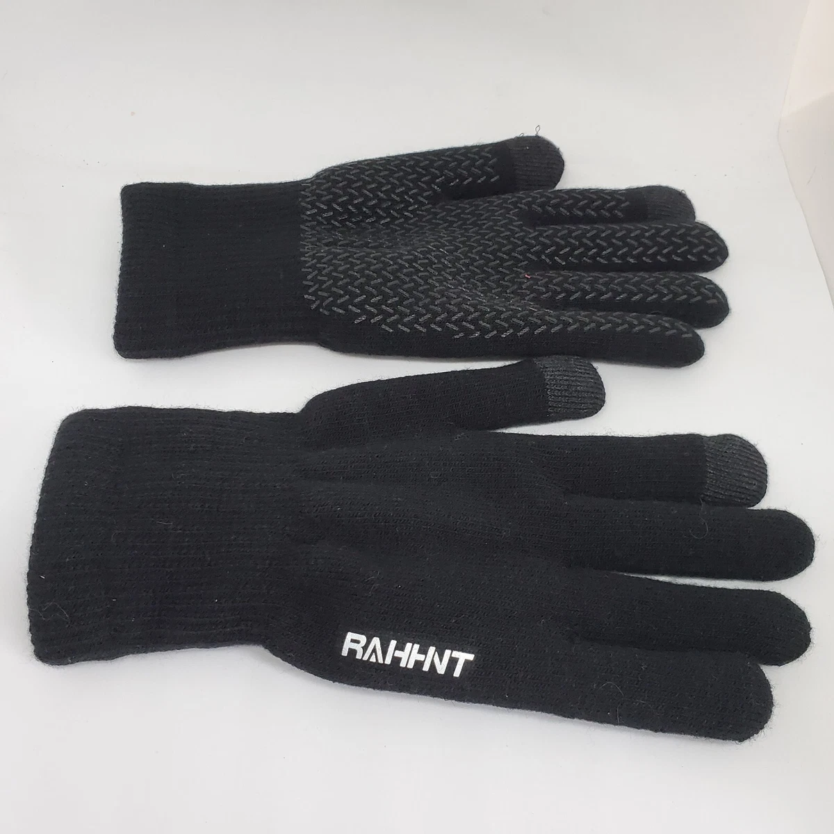 Rahhint Thermal Winter Gloves Men Women Pure Wool Knit Gloves Fleece Lining Sz L
