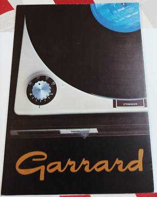 altes technic Prospekt Garrard Zero 100 Plattenspieler