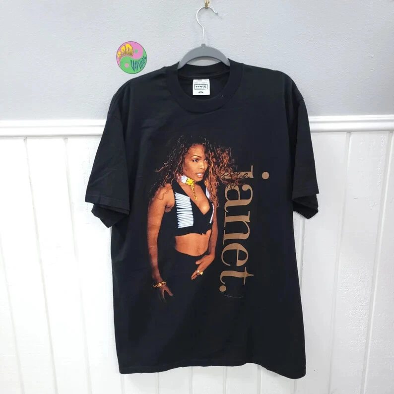 Vintage 1994 Janet Jackson World Tour 93' - 94' T-shirt AN11227