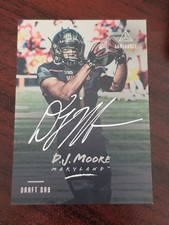 2018 Luminance Draft Day Signatures Silver #19 D.J. Moore Panthers Rookie WR