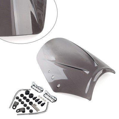 Universal Motorcycle Windshield Wind Screen Deflector Wind Shield Smoke