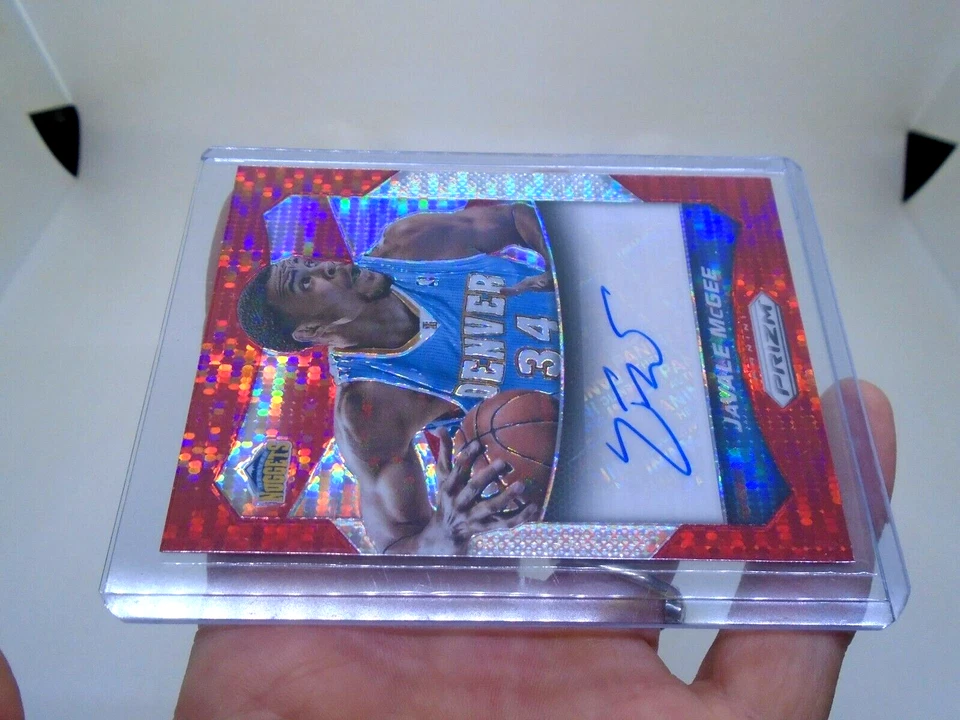 Panini Prizm #28 Javale Mcgee 2014-15 automático rojo Pulsar Prizm/149 Foto 2 de 4