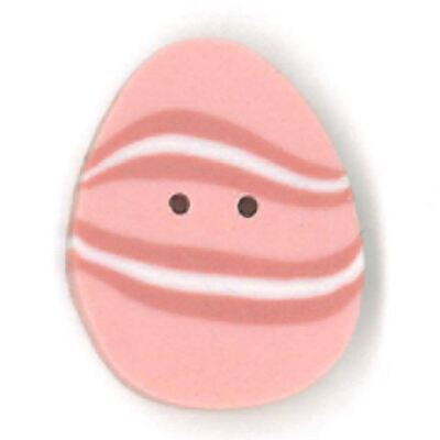 Small Pink Egg 4468 Buttons by Just Another Button Company