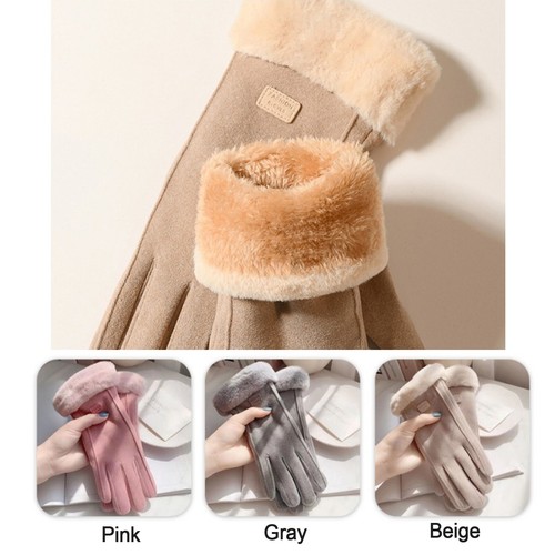 KL Women Carpet Wool Thermal Gloves Warm Smartphone Touch Winter High Quality - Picture 9 of 9