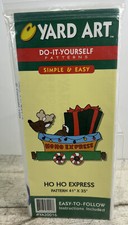 VTG Yard Art Do-It-Yourself Patterns Christmas Decoration Ho Ho Express 41 x35