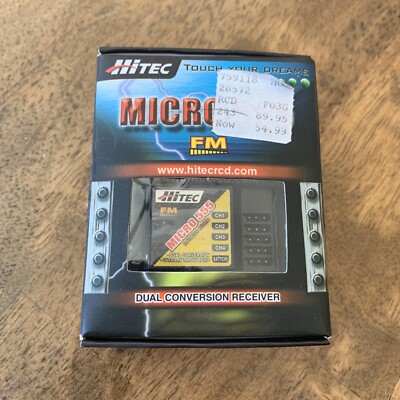 Hitec Micro 555 28572 Dual Conversion Receiver - NEW IN BOX - SAME DAY SHIPPING
