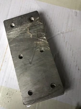 Stainless Steel Flat Bracket Plate,   8”x3-1/2”x5/32” Bracket Joining Plate